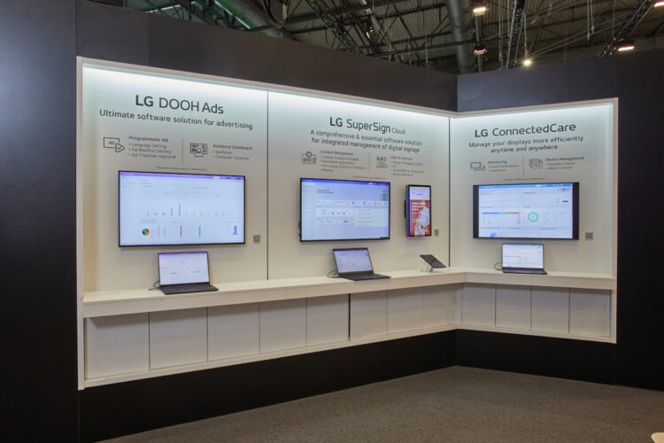 LG placed its software platforms front and center at ISE 2025. (Image: LG)