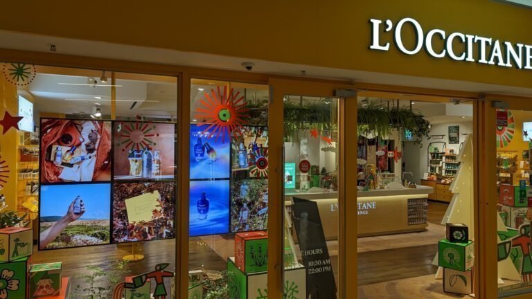 L'Occitane with squared displays in Seoul (Photo: invidis)