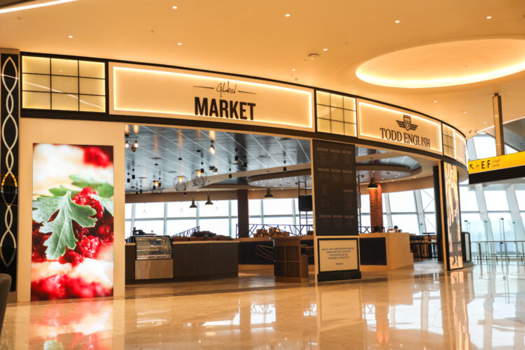 Lighting and signage in the duty-free area (Photo: Blue Rhine Industries)
