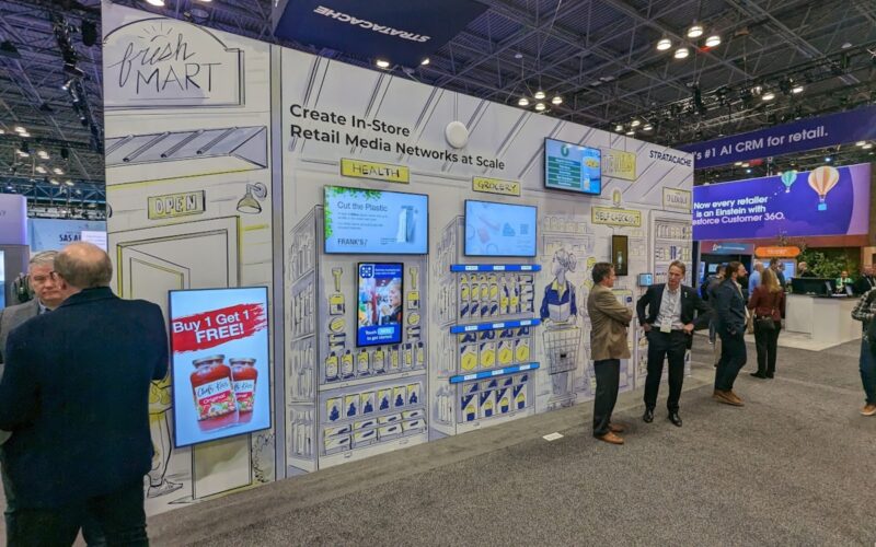 Retail media at the Stratacache NRF booth (Photo: invidis)