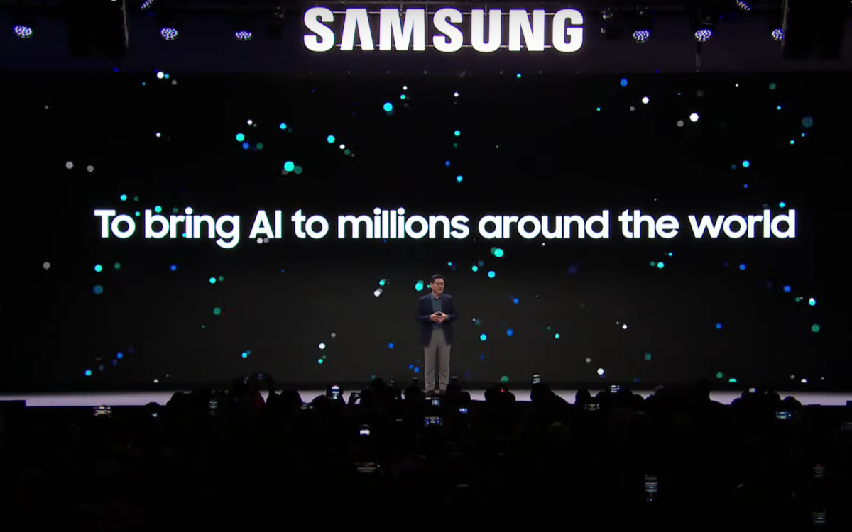 The 2024 Samsung CES keynote had the motto "AI for All". (Photo: Samsung)