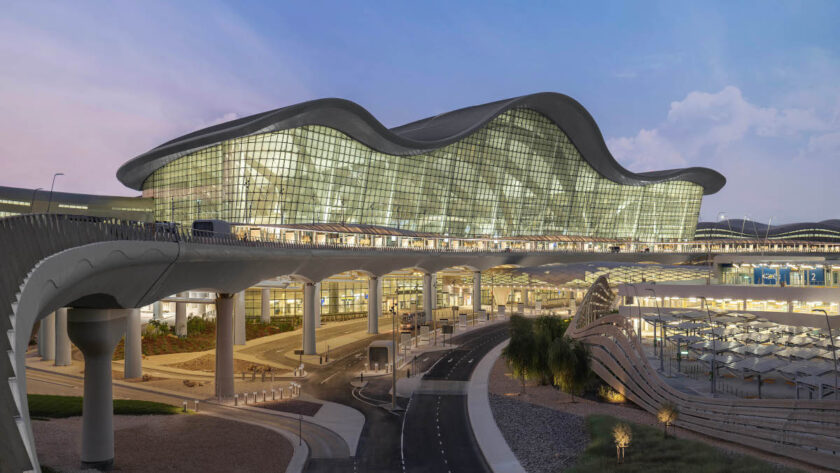 The wave-shaped roof was already seen in the latest Mission Impossible film. (Image: Syed Aalishan Travels/Screenshot)