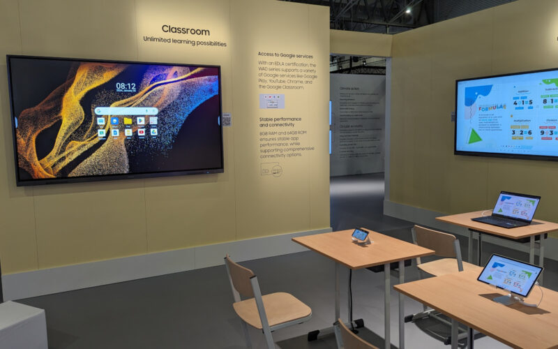 New from Samsung: the EDLA-certified WAD display series for the education sector (Photo: invidis)