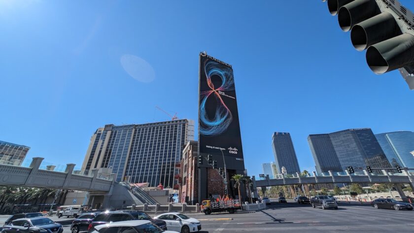 Cisco Live 2024 DooH campaign in Las Vegas (Image: invidis)