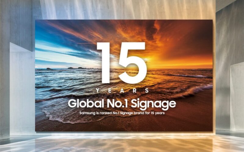 Digital Signage: Samsung Market Leader for 15 Years | invidis