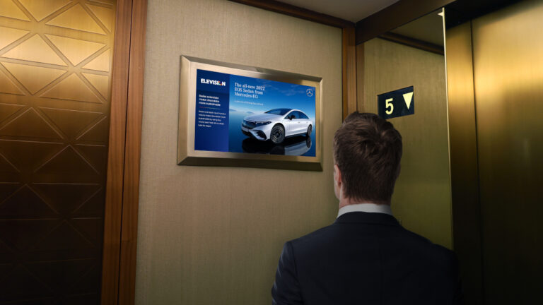 In Dubai, Premium Dooh in elevators has high potential. (Photo: Elevision)