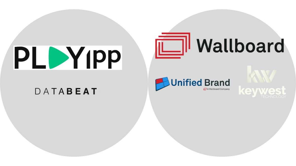 ISVs Playipp and Wallboard both enhanced their digital signage platforms with acquisitions. (Photo: PLAYipp/ Wallboard)