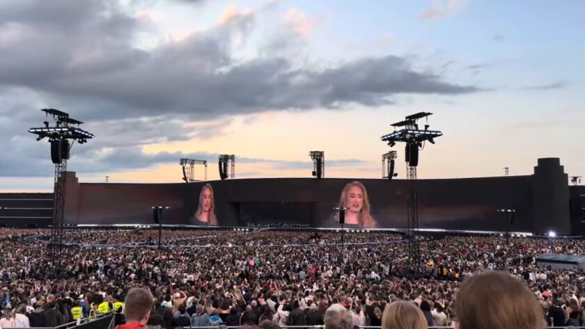 Adele Munich concert recordbreaking LED-Wall (Image: InConcert/Screenshot)