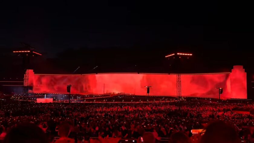 Adele Munich concert recordbreaking LED-Wall (Image: InConcert/Screenshot)