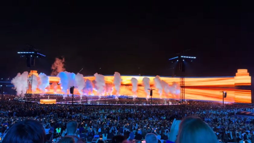 Adele Munich concert recordbreaking LED-Wall (Image: InConcert/Screenshot)