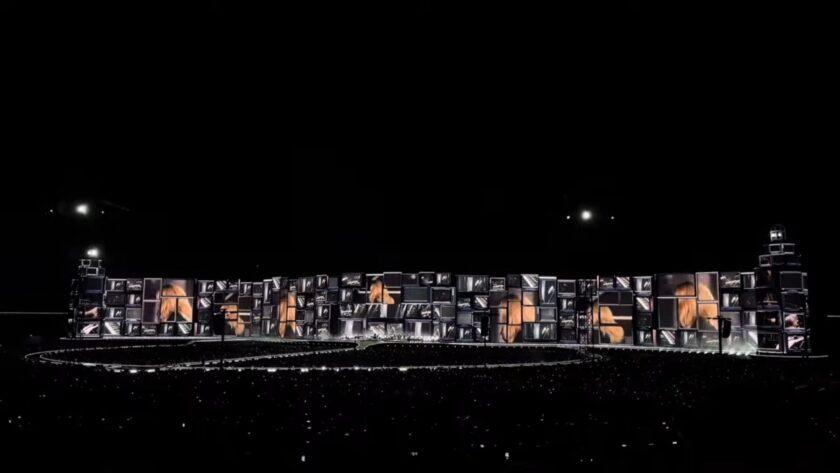 Adele Munich concert recordbreaking LED-Wall (Image: InConcert/Screenshot)