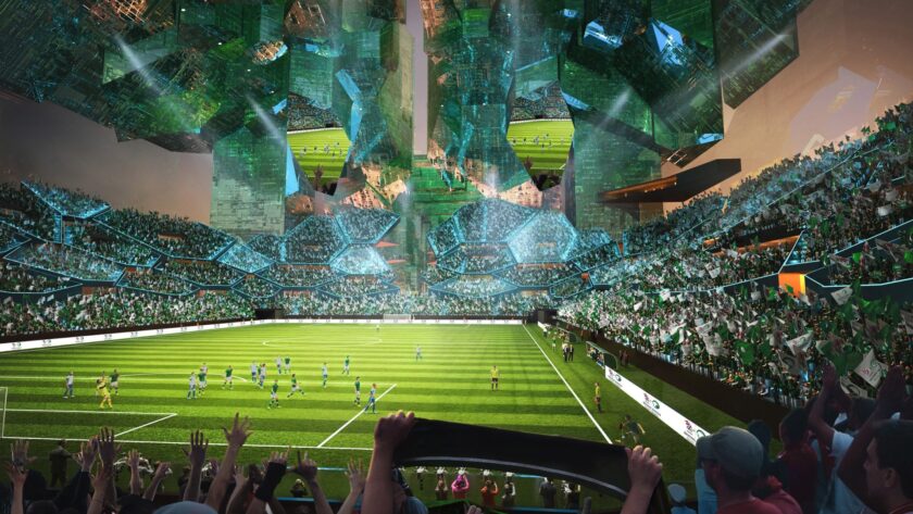 Neom Stadium as proposed by the FIFA 2034 Bid Team (Image: 
Saudi Arabia FIFA World Cup-2034-Bid Book) 