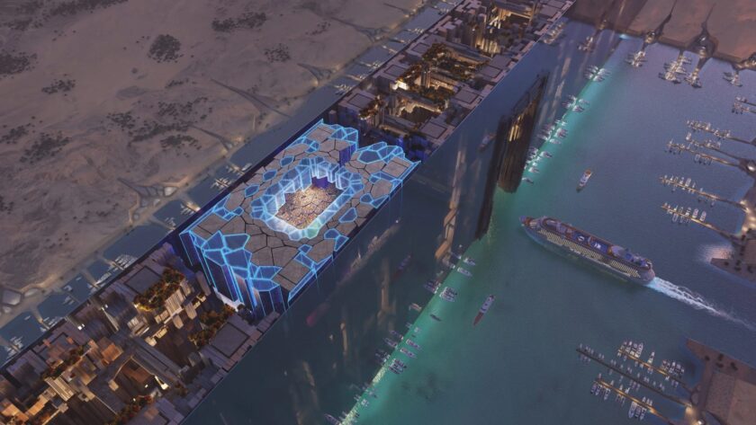 Neom Stadium as proposed by the FIFA 2034 Bid Team (Image: 
Saudi Arabia FIFA World Cup-2034-Bid Book) 