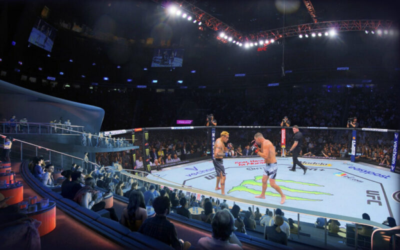 UFC broadcast at Cosm (Rendering: Cosm)