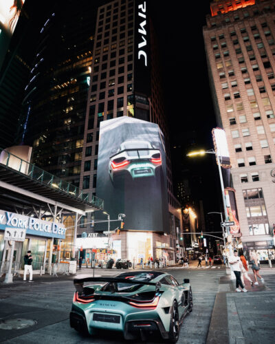 The Rimac Nevera R on Times Square (Photo: Rimac)