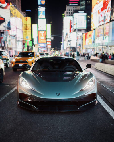 The Rimac Nevera R on Times Square (Photo: Rimac)