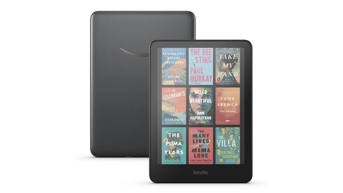 The new Kindle Colorsoft is based on the outdoor-suitable E-Ink Kaleido technology. (Image: Amazon)