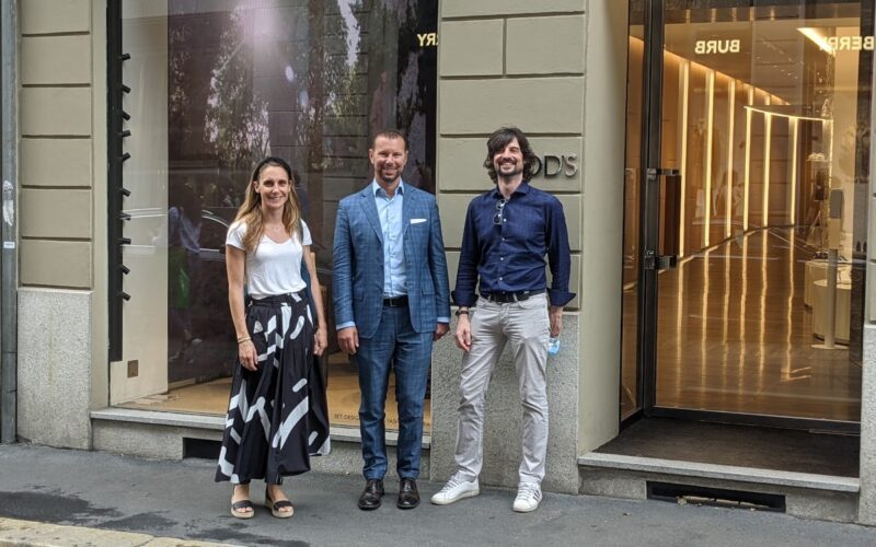 M-Cube team on Via Monte Napoleone in Milan (Image: invidis)