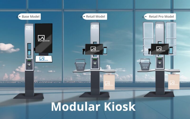 Modular-designed interactive kiosk terminal (Image: AlpsAV)