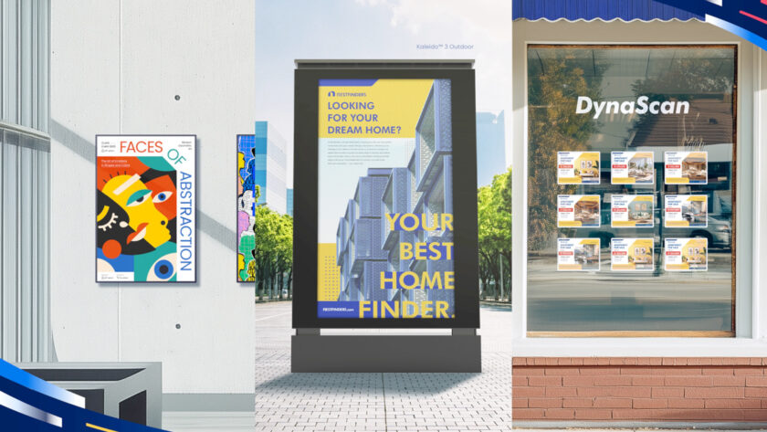 In addition to the 75-inch format, Dynascan will also be presenting E-Ink solutions in paper format and as a wireless version. (Image: DynaScan)