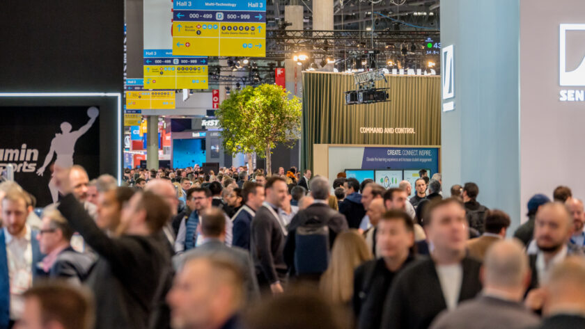 Full exhibition halls during ISE 2024 (Image: ISE)