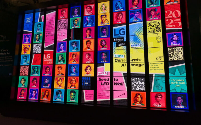 LG at ISE 2025: Prototype of a New MicroLED Generation | invidis