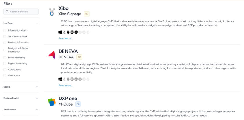 Glimpse into the new Compass search tool (Image: invidis)