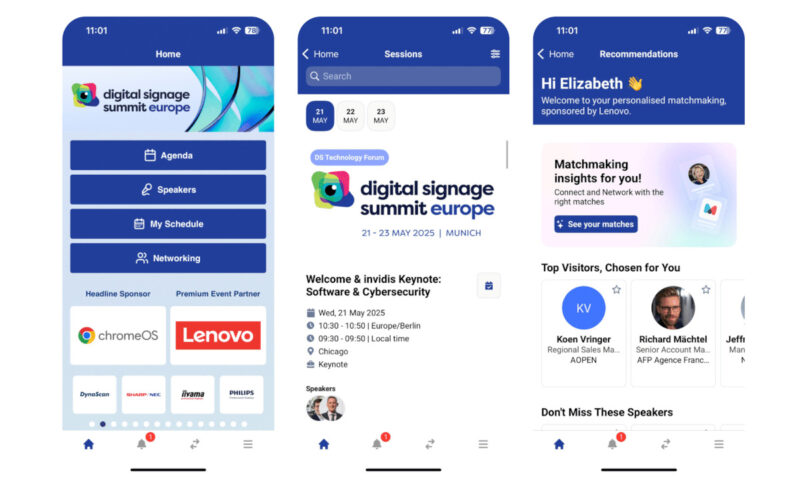 The DSSE 2025 event app (Image: invidis)