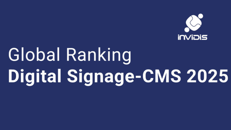 The invidis Digital Signage CMS Ranking 2025 (Picture: invidis)