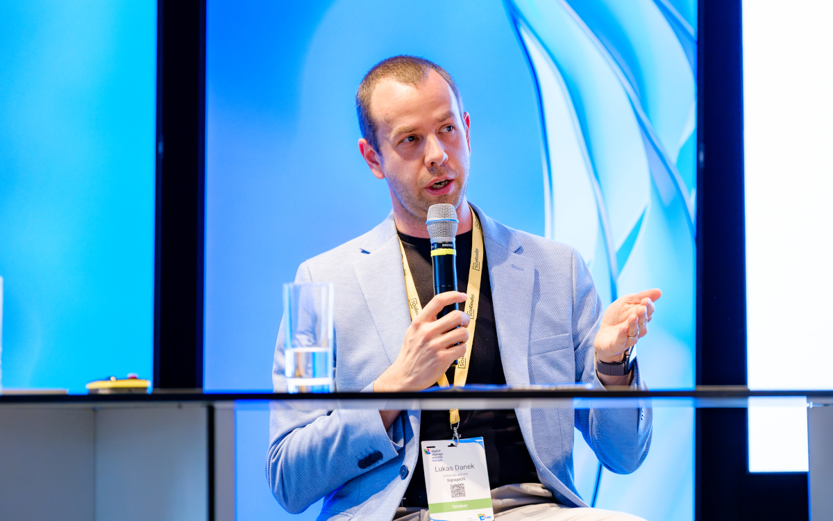 Lukas Danek is SignageOS' co-founder and CPO (Image: invidis)