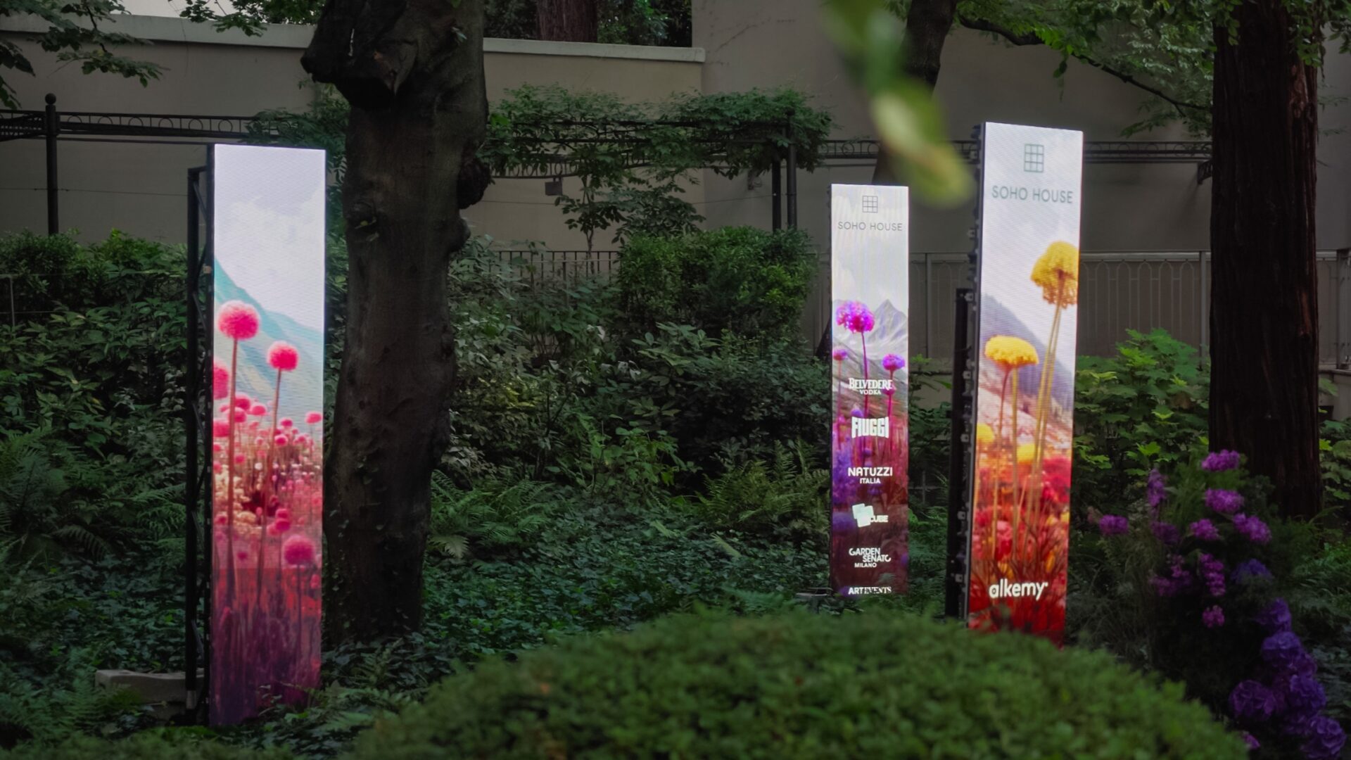 M-Cube’s LED design wove light and nature into a single, fluid experience. (Image: M-Cube)