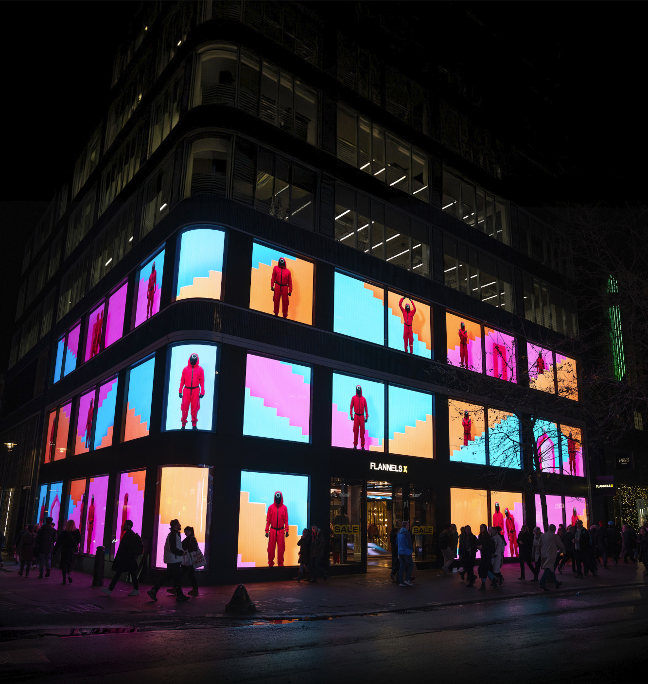 The Cube @ Flannels in London (Image: Backlite UK)