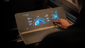Lufthansa Turns Fold-Out Table Into Touch Display