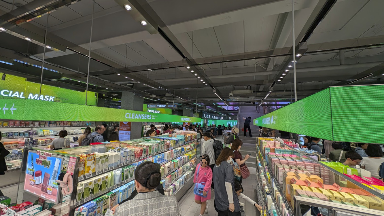 Olive Young in Myeongdong Seoul (Image: invidis)