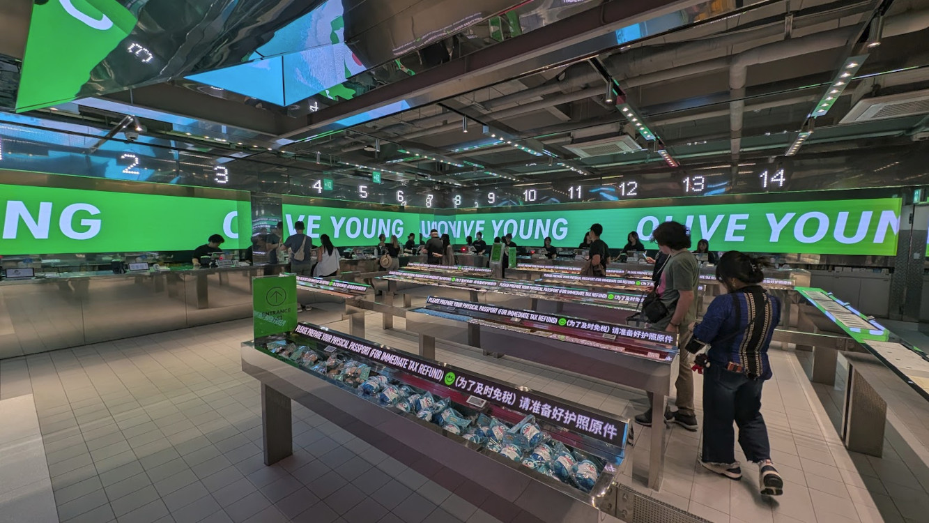 Olive Young in Myeongdong Seoul (Image: invidis)