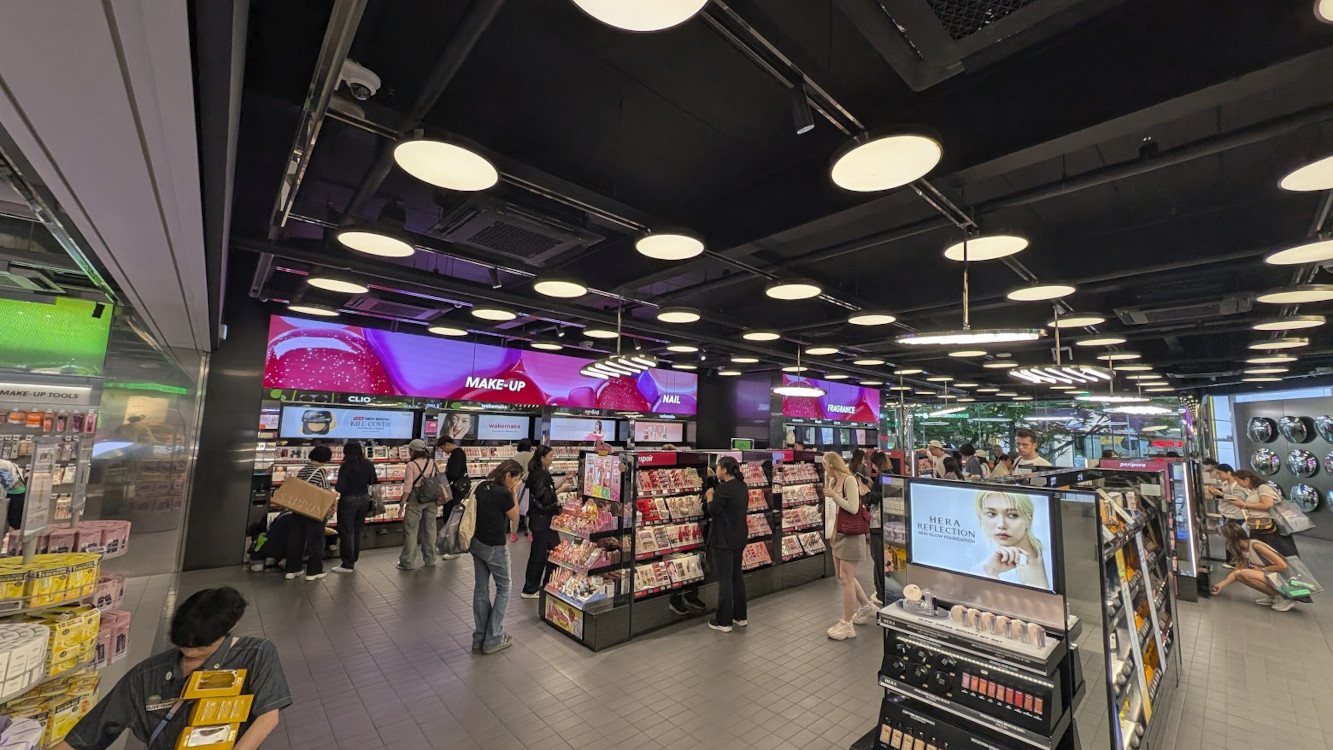 Olive Young in Myeongdong Seoul (Image: invidis)