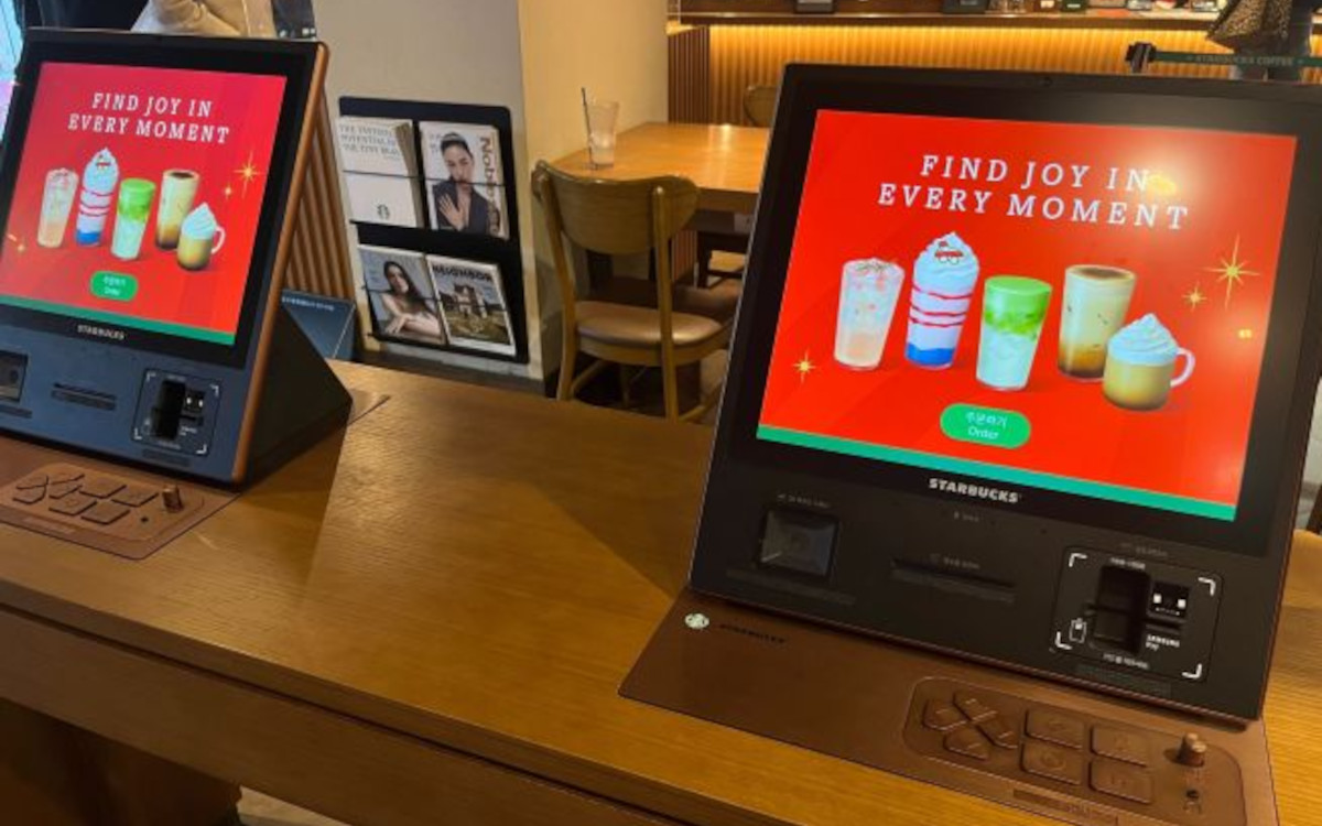 Starbucks Order Kiosk in Korea (Image: Korea Bizwire)