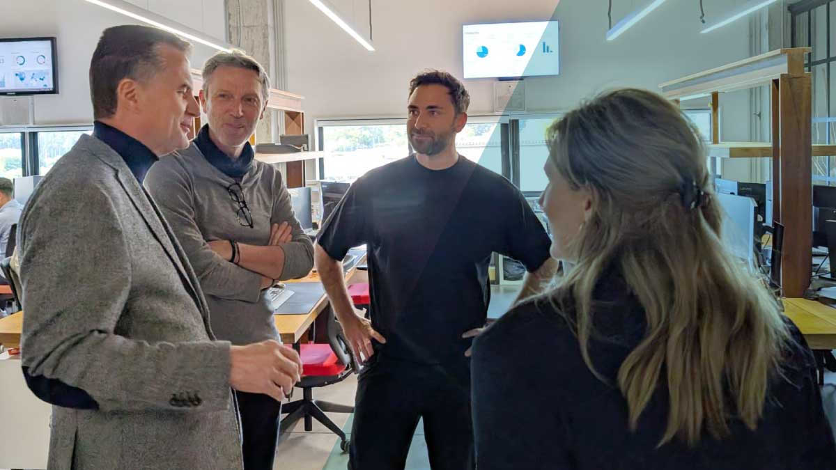 From left: Alberto Cáceres Tejedor (Trison), Helmut Pfeiler (Grassfish), Iman Nahvi (Advertima) und Paula Fustes Barcón (Trison) (Image: Advertima)