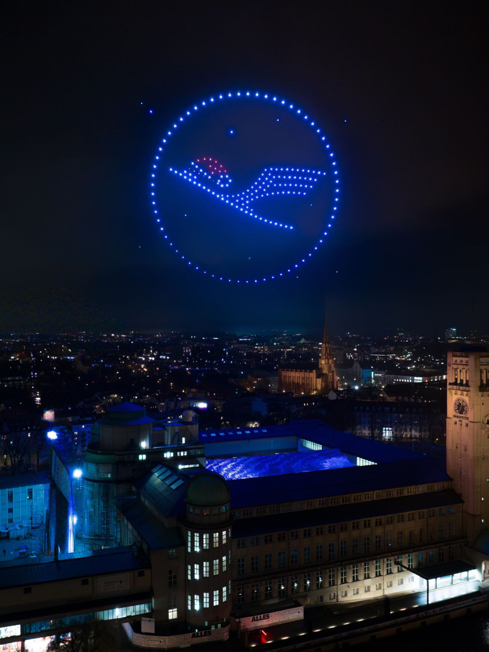 Lufthansa Drone Show above Munich (Image: Showmatrix)
