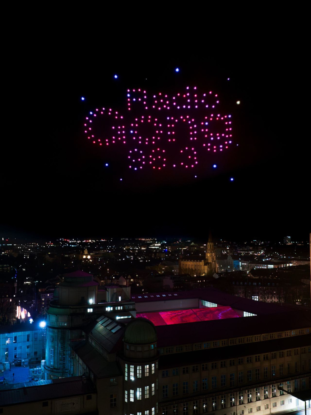 Lufthansa Drone Show above Munich (Image: Showmatrix)