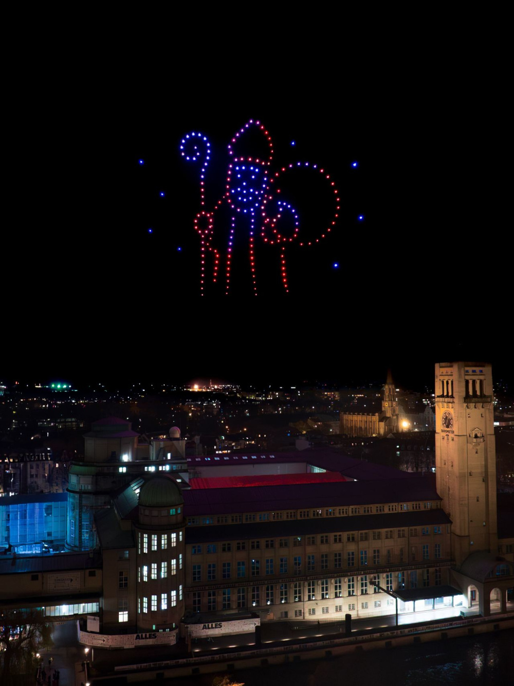 Lufthansa Drone Show above Munich (Image: Showmatrix)