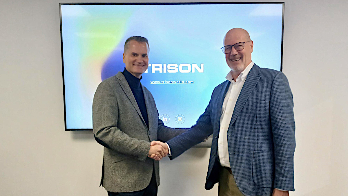 Alberto Caceres Tejedor, global CEO of Trison (left), with former Joint Owner of Pioneer Group, Paul Childerhouse (Photo: TRISON)