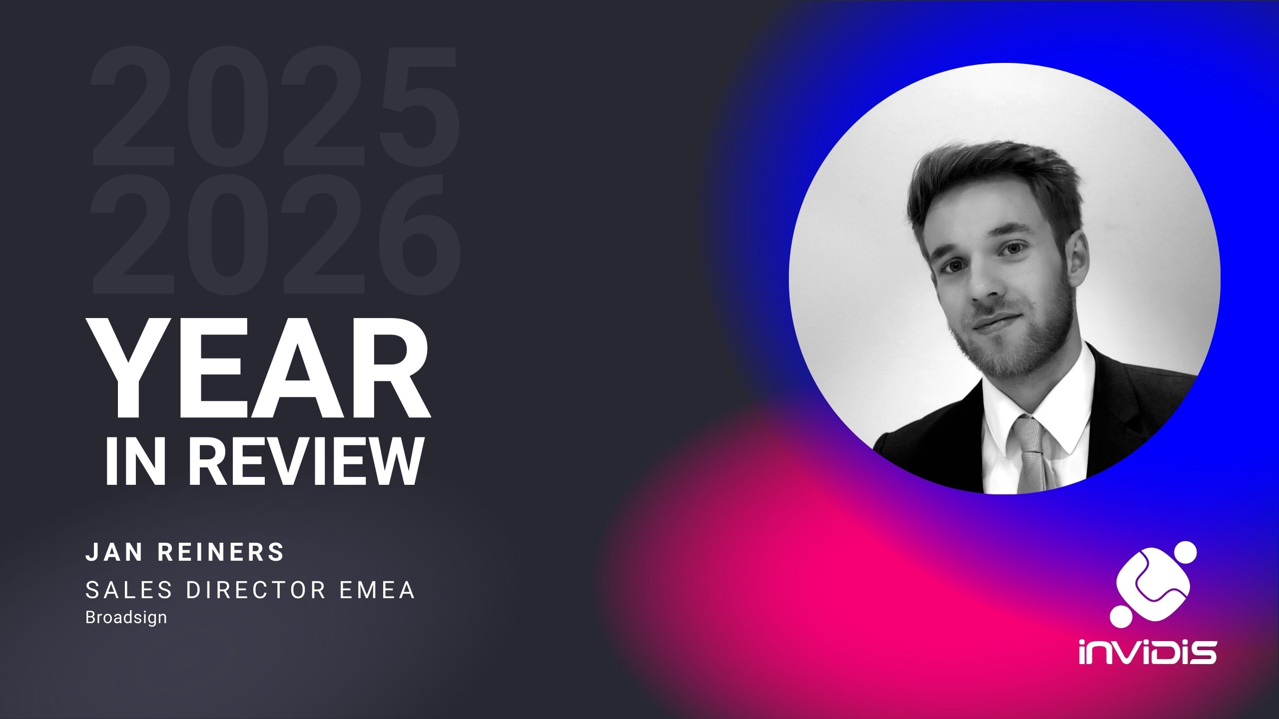 Year in Review by Jan Reiners, Sales Director EMEA at Broadsign (Image: Broadsign)