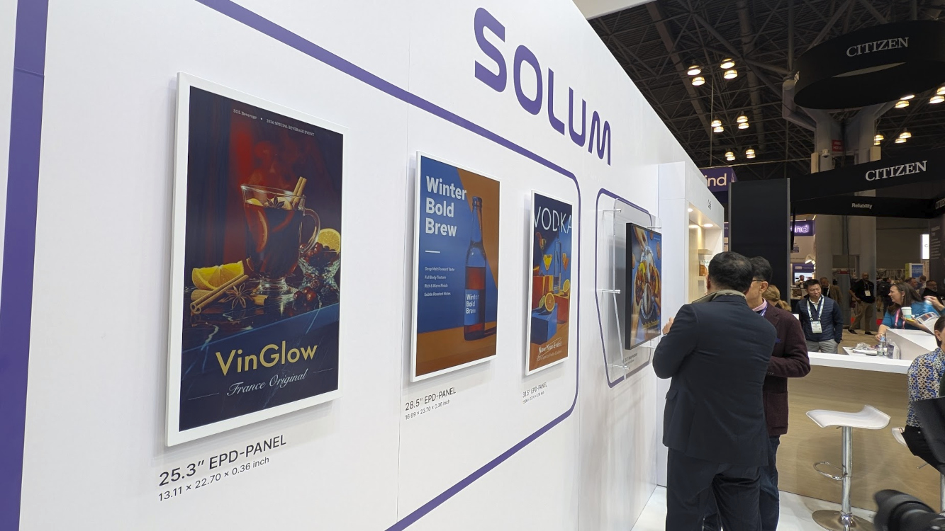 E-paper displays at NRF (Image: invidis)