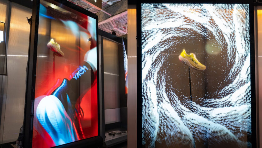 77" Duggal Transparent OLED at NRF (Image: Duggal)