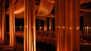 Textile Projections Light Up Soho House Dinner