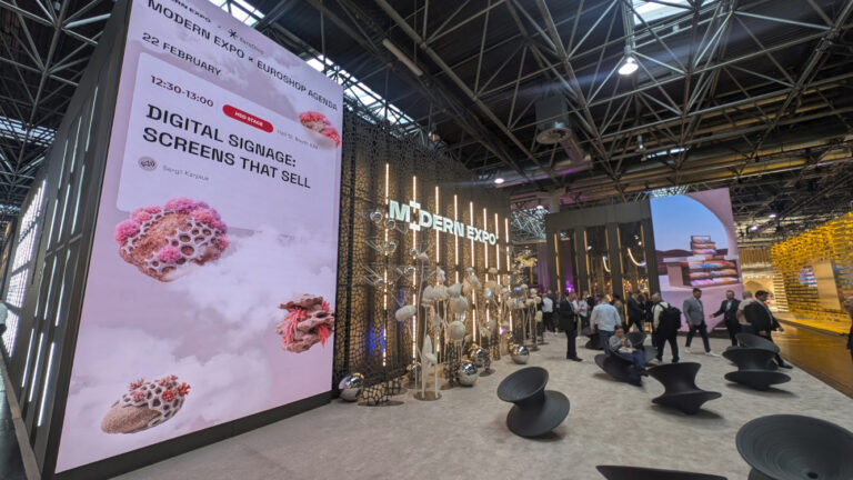 Digital Signage is omni-present at Euroshop (Image: invidis)