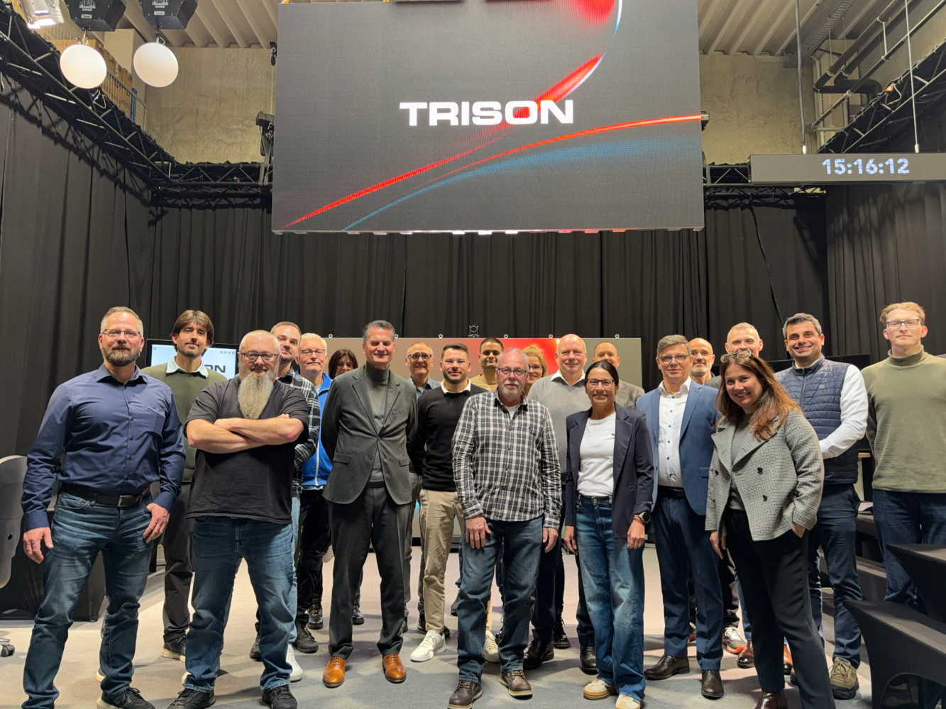 Infrastor Team with CEO Wolfgang Kröner and Trison CEO Alberto Caceres (Image: Trison)