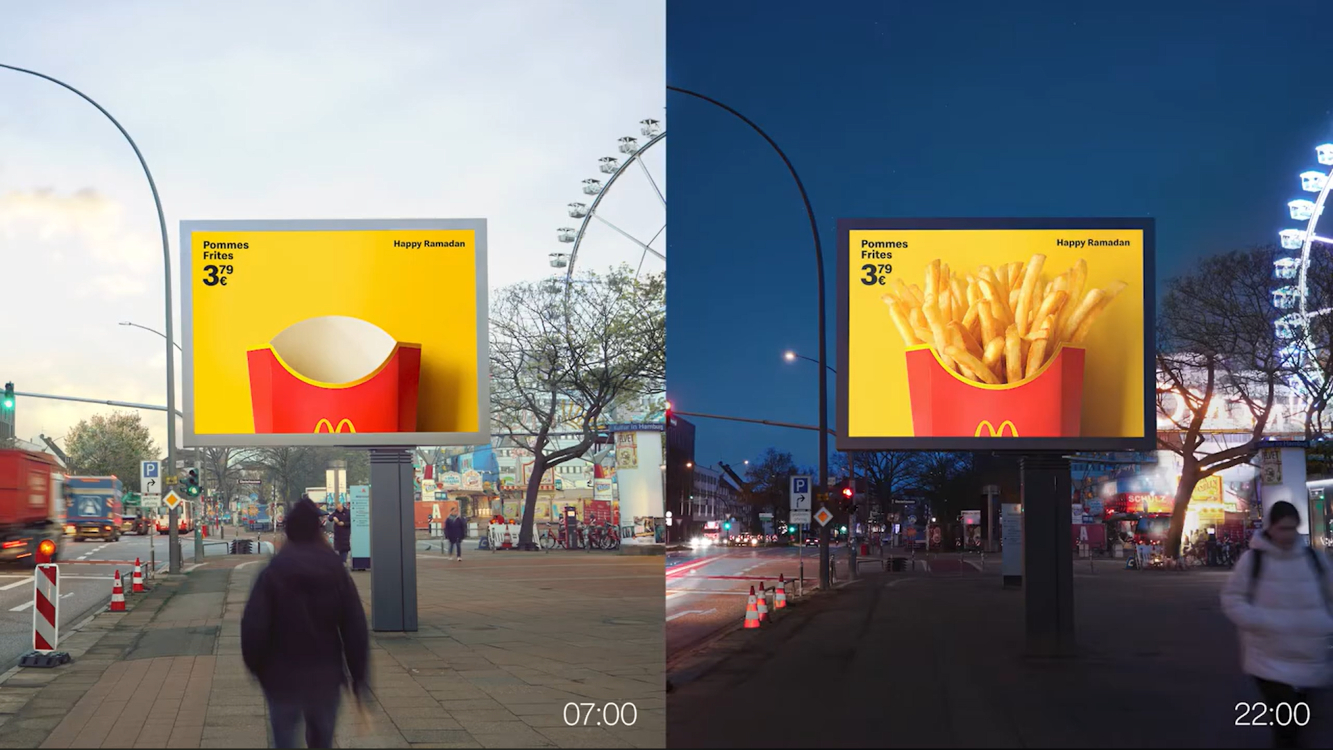 Ramadan: DooH Aligned With the Sun - Happy Ramadan campaign developed by Scholz & Friends (Image: Screenshot) Happy Ramadan campaign developed by Scholz & Friends (Image: Screenshot)