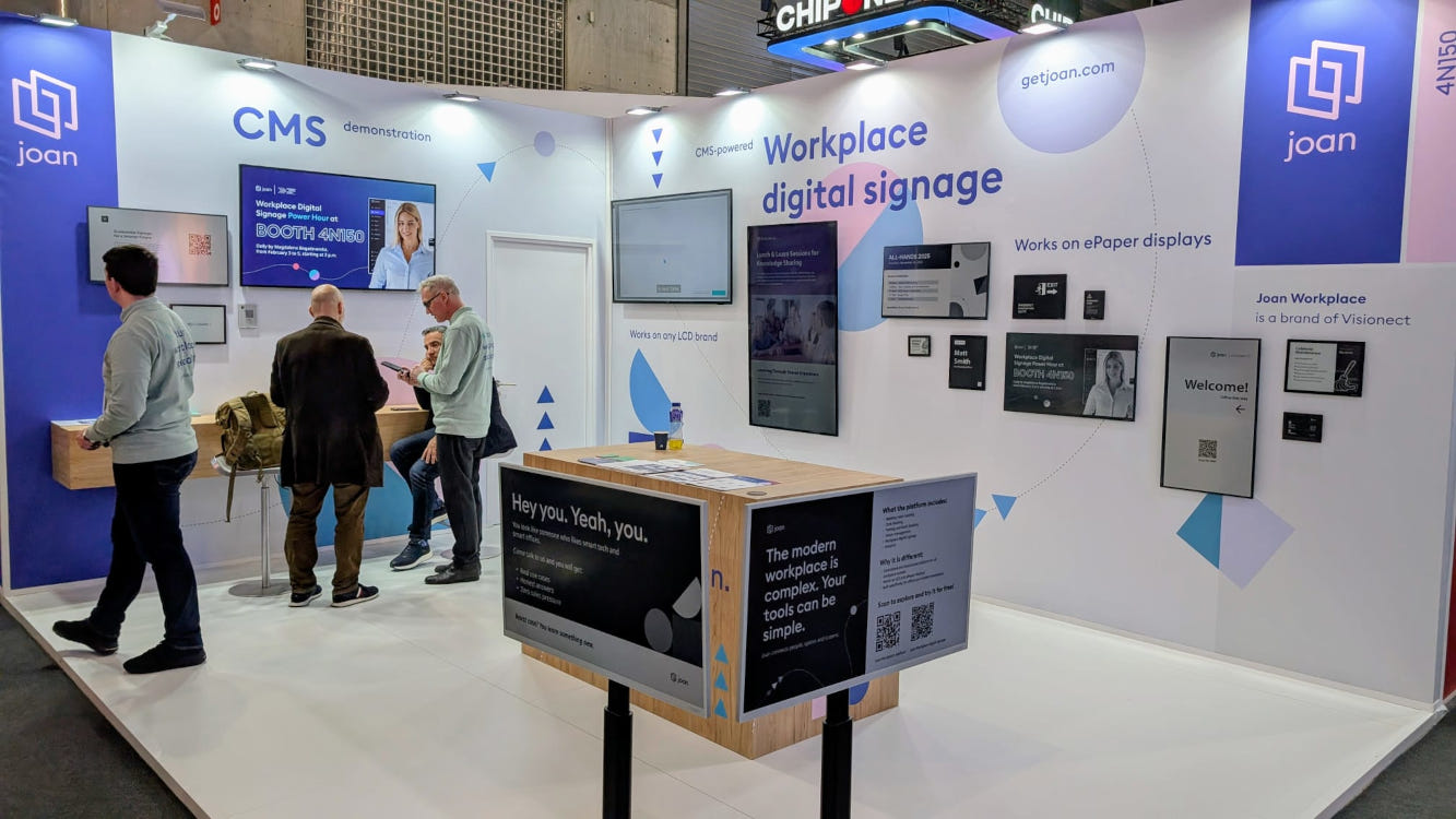Visionect: E-Paper Pioneer Shifts Focus to Software - At ISE 2026, Visionect first appeared under the Joan brand. (Image: invidis) At ISE 2026, Visionect first appeared under the Joan brand. (Image: invidis)